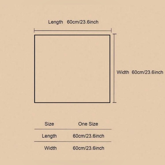 Deer Satin Scarf Square Bandana Kawaii cottagecore nature - Picture 4 of 4